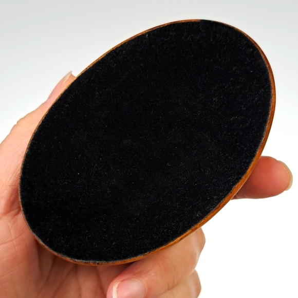 Vintage wood look snuff / trinket box with vintage golf club design - Picture 7 of 7